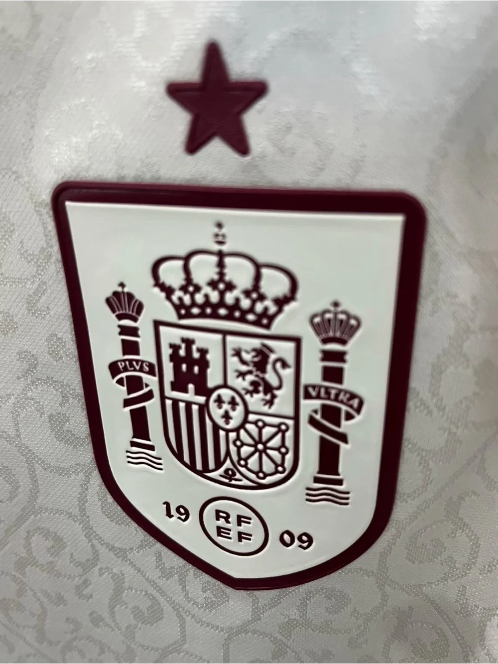 adidas Spain White & Maroon National Team Jersey